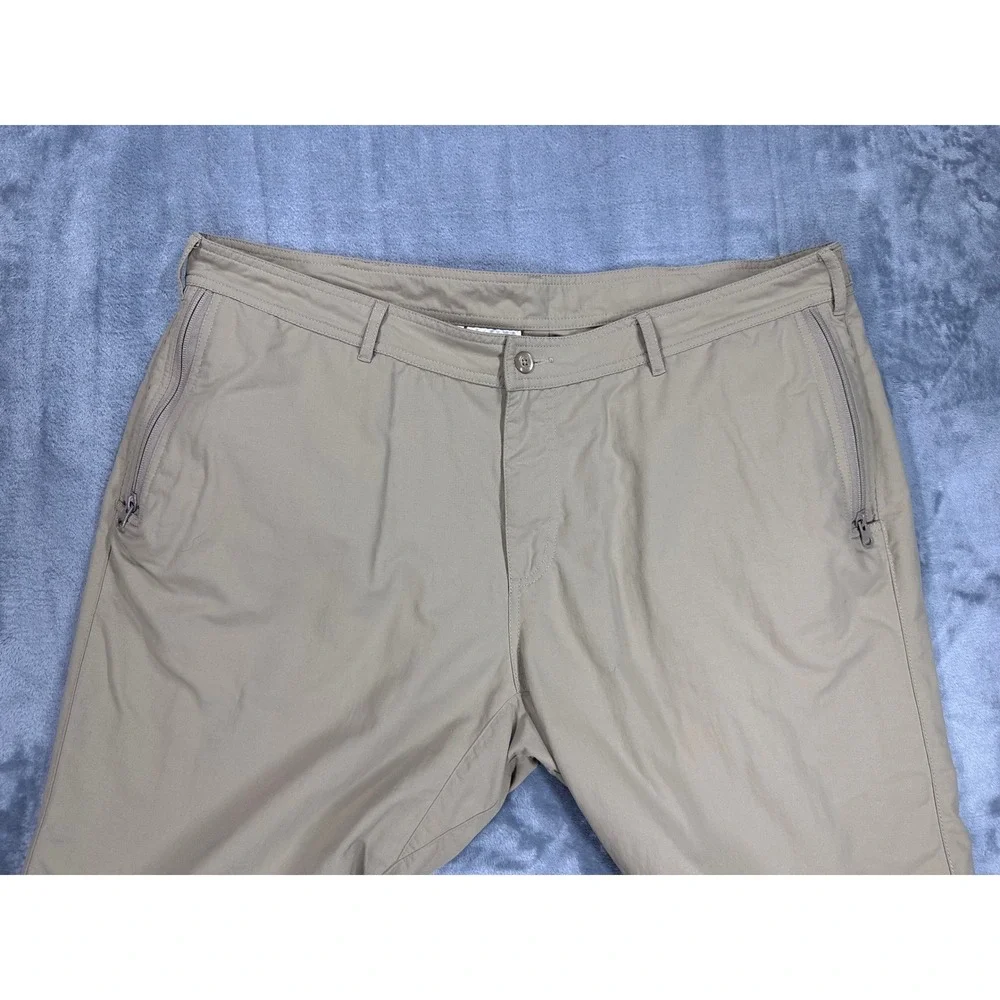 Clothing Arts P^cubed Pick-Pocket Proof Travel Pants Mens 40x30 Khaki Tan Nylon